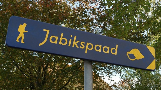 Markering van het Jabikspaad