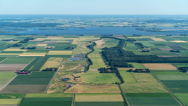 Schokland vanuit de lucht