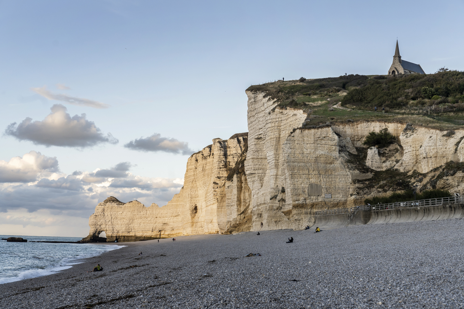 De kust van Étretat in Normandië.