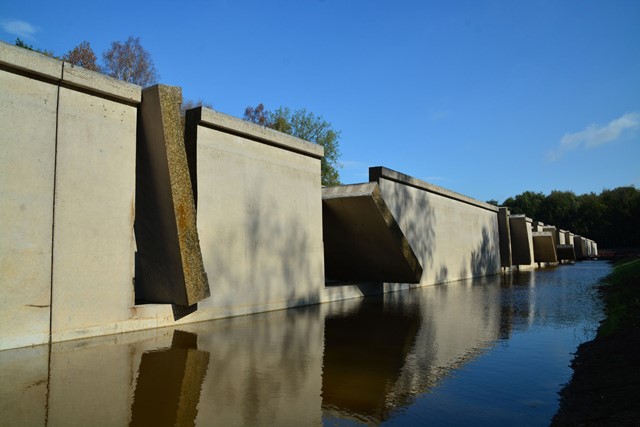 afbeelding van Deltawerk// in het Waterloopbos.