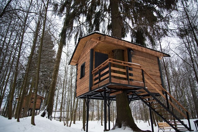 Een boomhut 