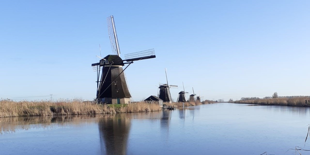 De molens bij Kinderdijk