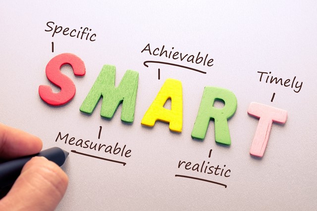 afbeelding van de letters SMART met uitleg per letter.