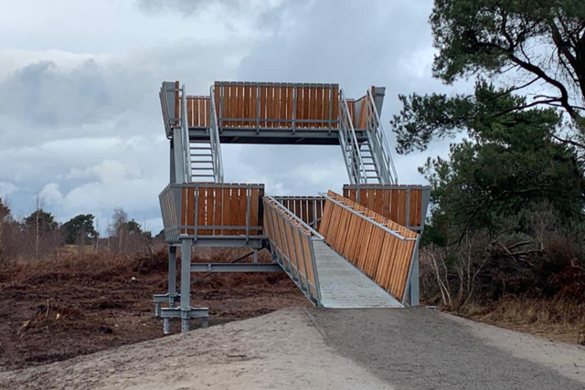 Wandelroute Nationaal Park De Groote Peel Meerbaansblaak Uitkijktoren