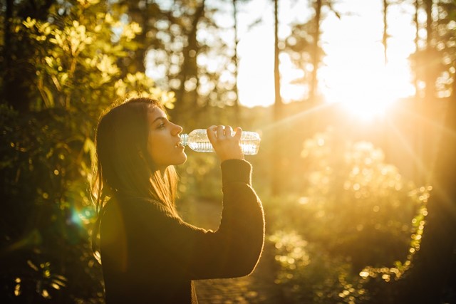 Water drinken