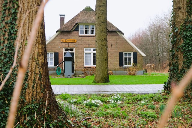 Wandelroute Landgoed Hackfort Tichelmanroute; boerderij