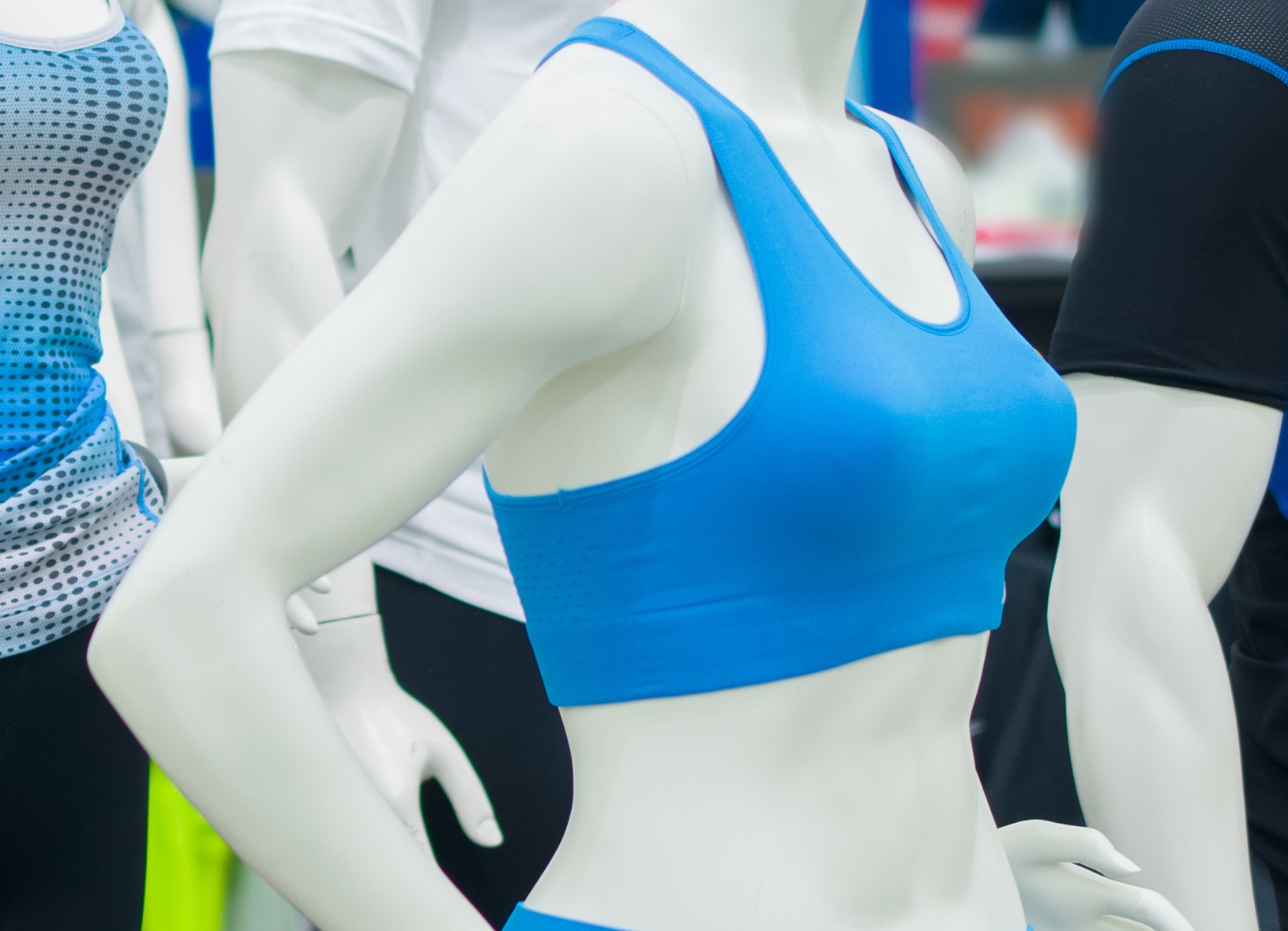 Blauwe sportbeha voor vrouwen