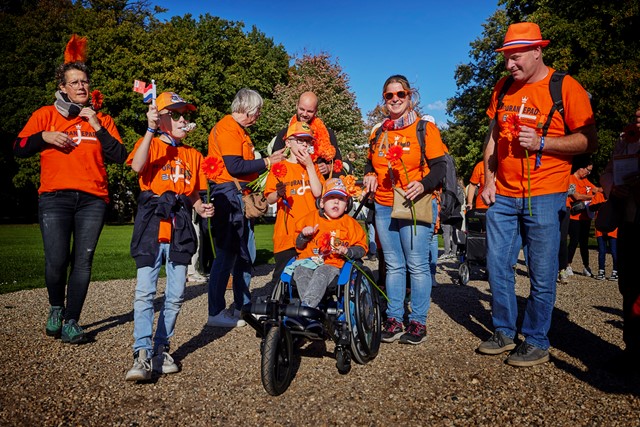 Wandeltocht Oranjepad door Prinses Beatrix Spierfonds.