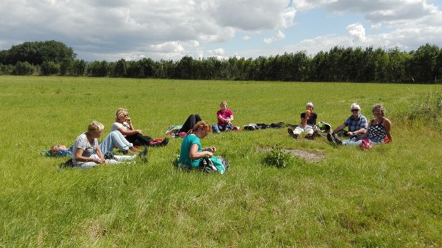 Een groep wandelaars