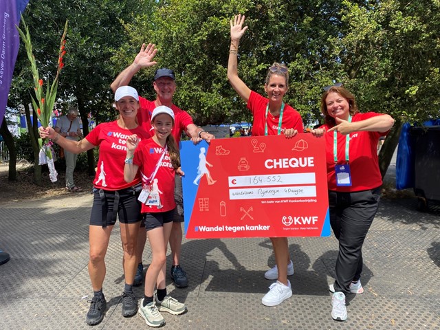 Chequefoto Nijmeegse Bedankmail