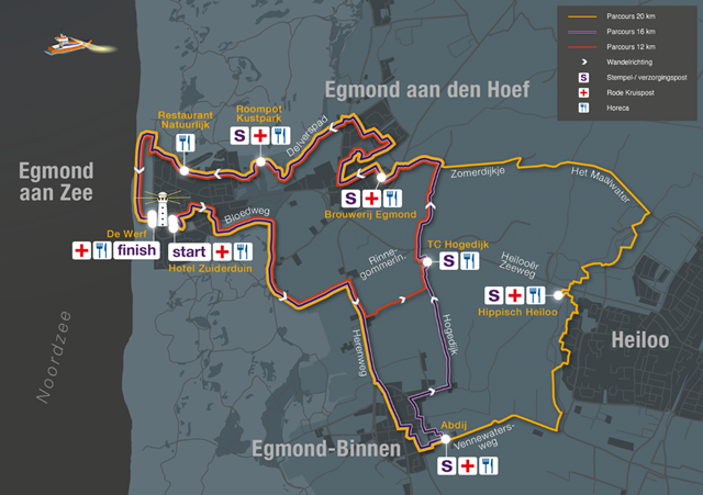 Fjoertoer Egmond 2023 Routes