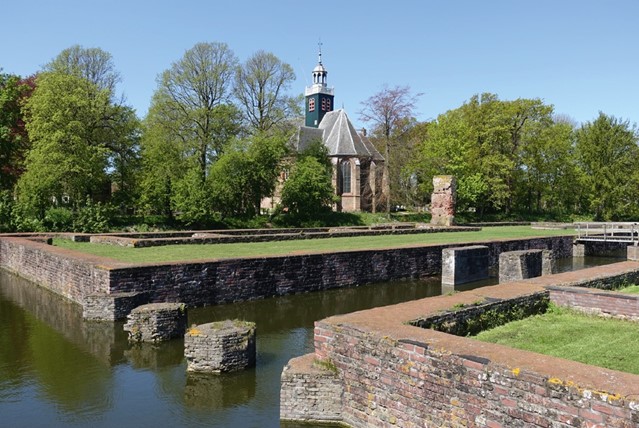De slotruïne in Egmond