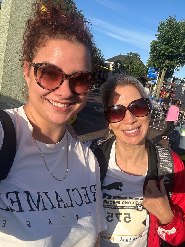 Maud tijdens de Kennedymars