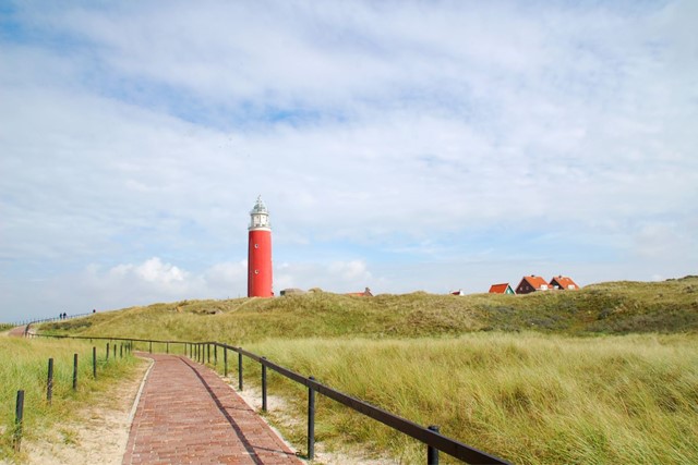 Het Noord Hollandpad Van Texel Naar Het Gooi; Vuurtoren Texel