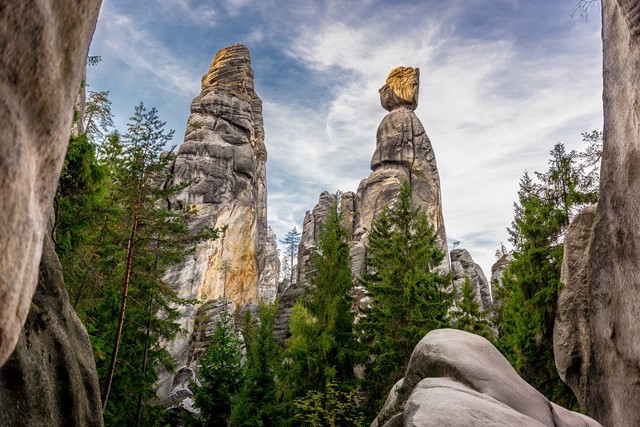 De rotsen in Adršpašské