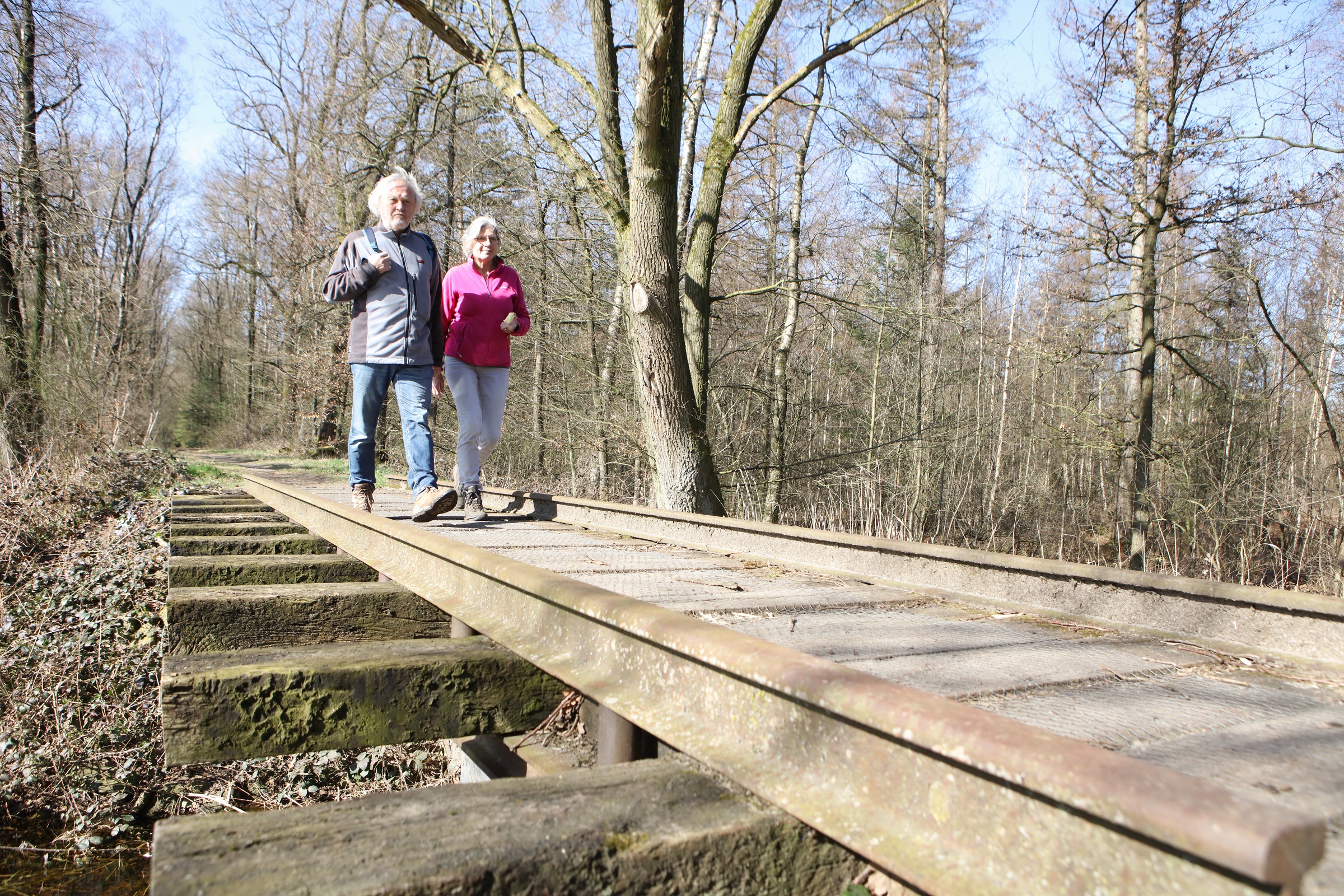 Wandel over de oude trambaan bij Oldenzaal 