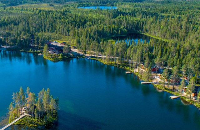Het Naakajärvi Natuurreservaat In Zweden Verkleind