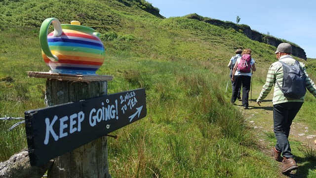 Wandelroute op eiland Kerrera