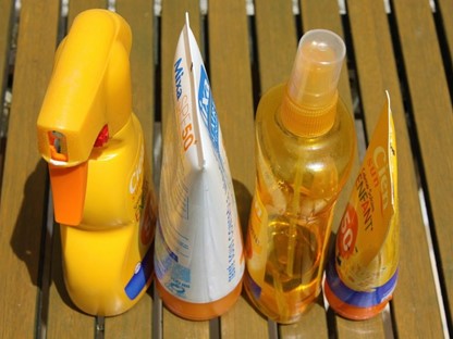 Verschillende soorten zonnebrandmiddel