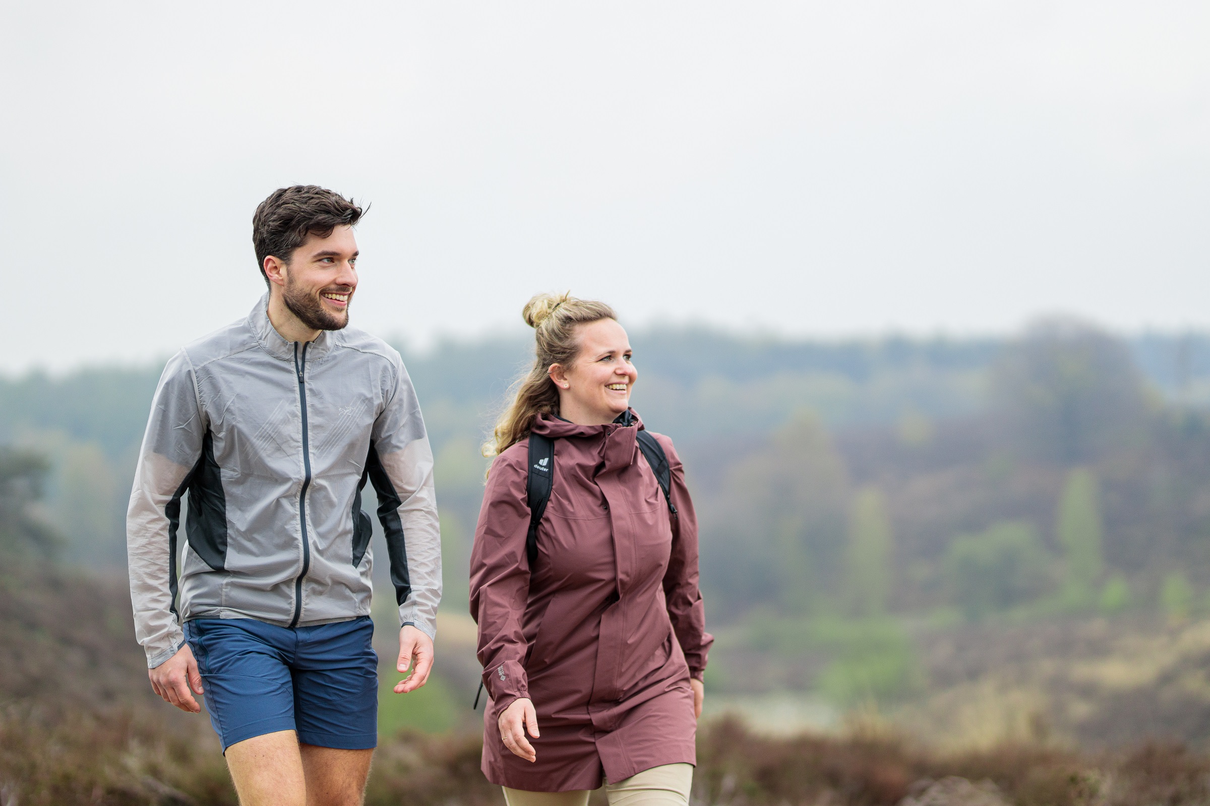 Raoul en Lynde op de Posbank, foto: David Meulenbeld