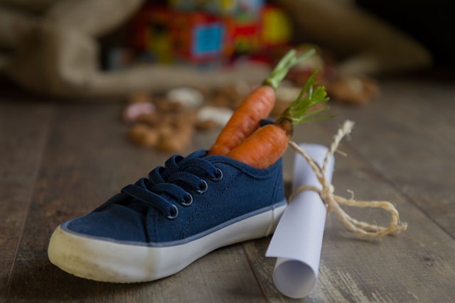 Sinterklaas wandeltochten: schoen zetten met wortel