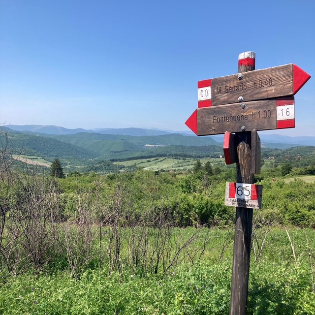Afbeelding bewegwijzering Via Degli Dei