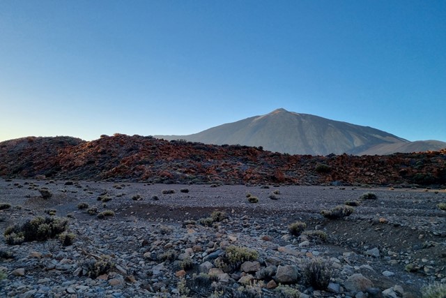 afbeelding van het vulkaanlandschap op Tenerife.