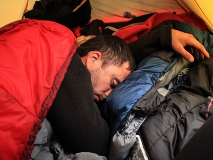 Slapen in een tent