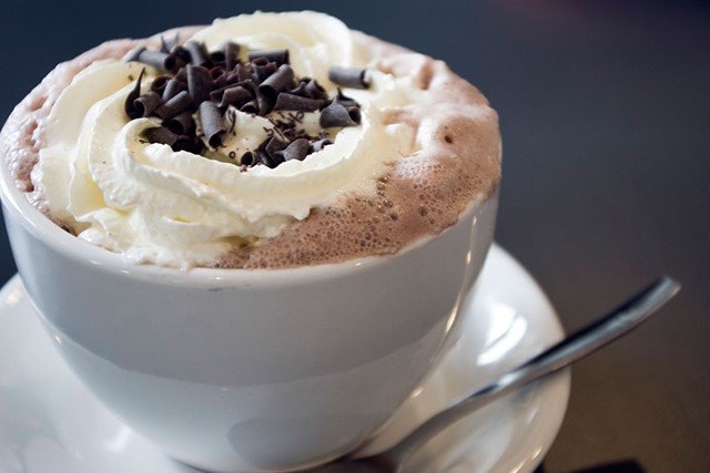 Warme chocolademelk