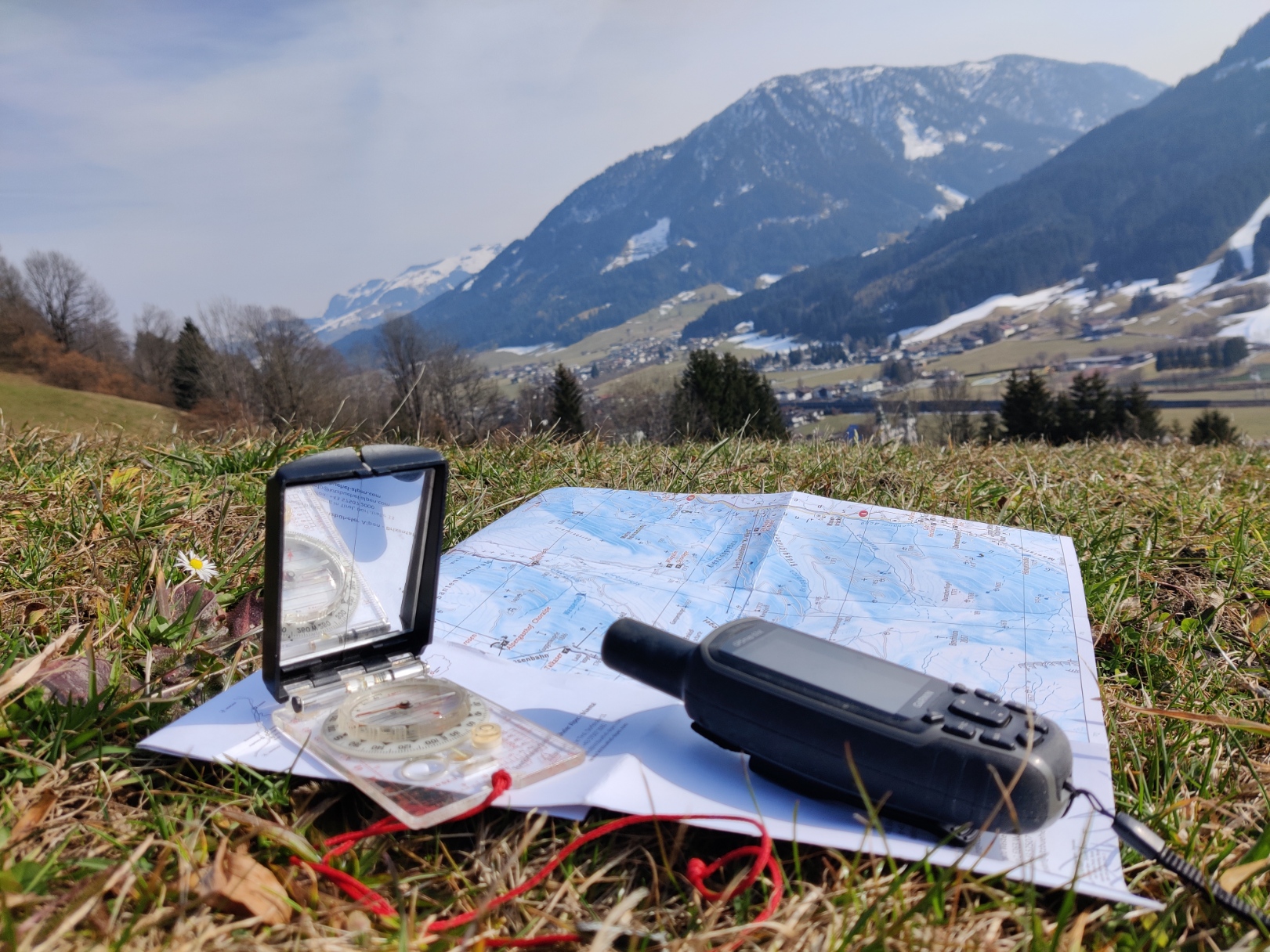 Oriëntatietraining voor het lezen van kaart, GPS en kompas