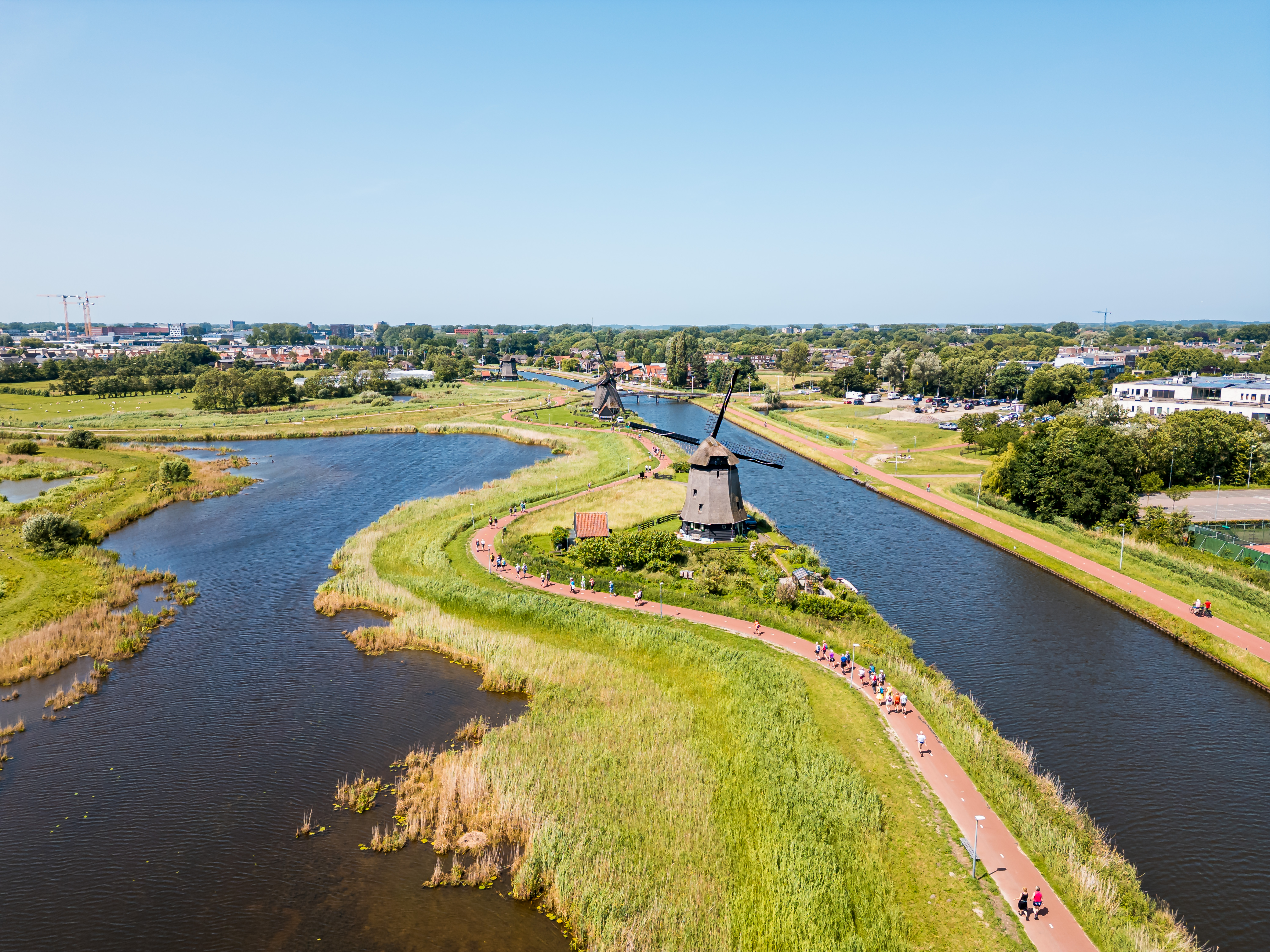 Dronefoto De 4 Van Alkmaar
