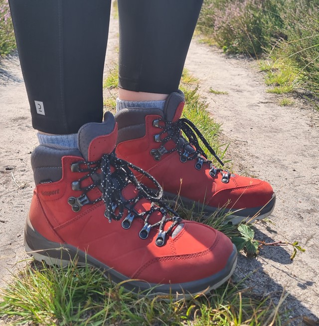 Grisport Boston Mid dames wandelschoen red