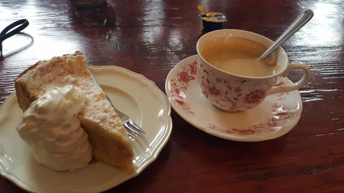 Koffie met appeltaart