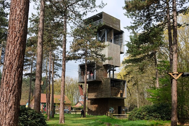uitkijktoren De Nieuwe Brandtoren tussen de bomen