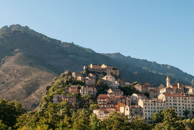 Corte op Corsica