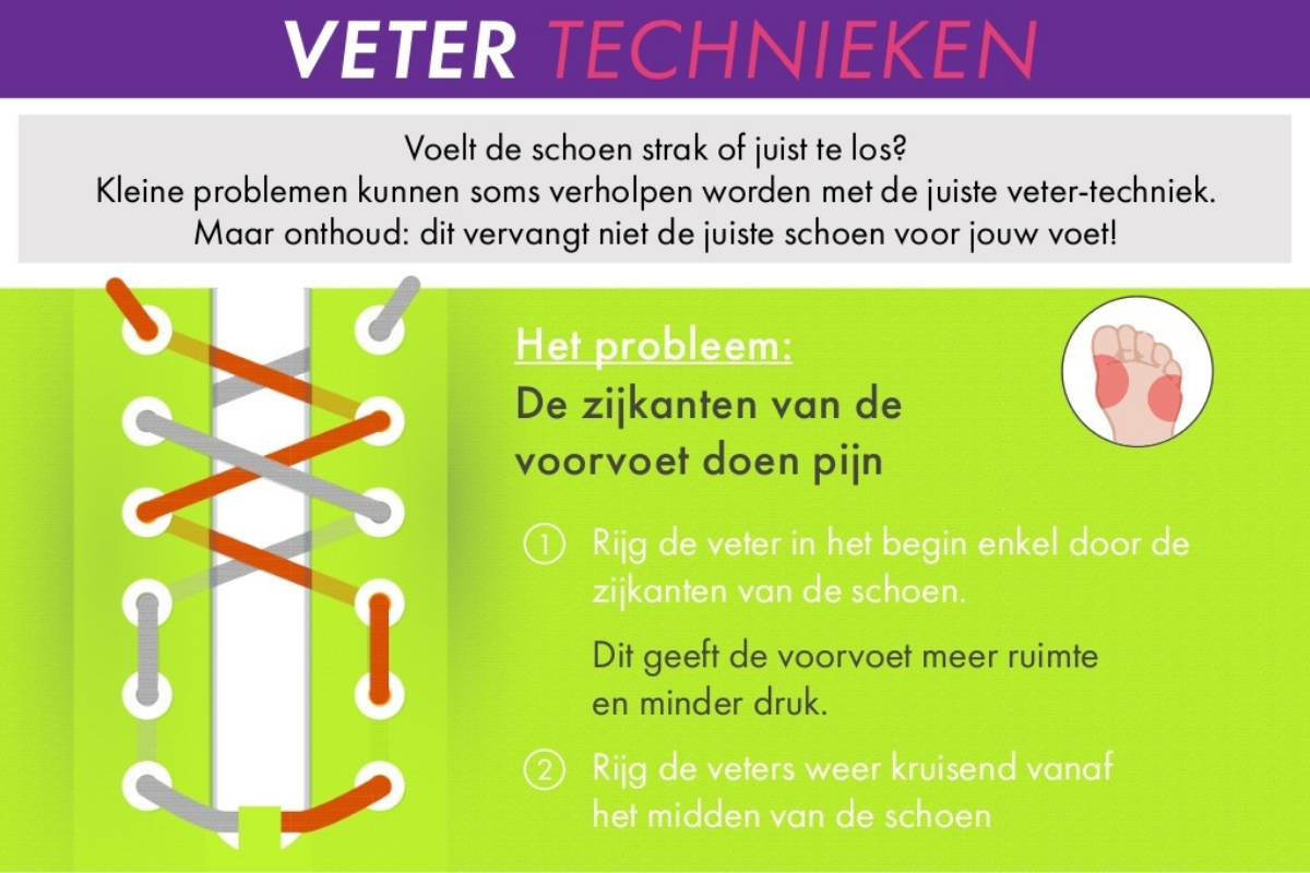 Veters Strikken Kan Voetproblemen Voorkomen Techniek 1
