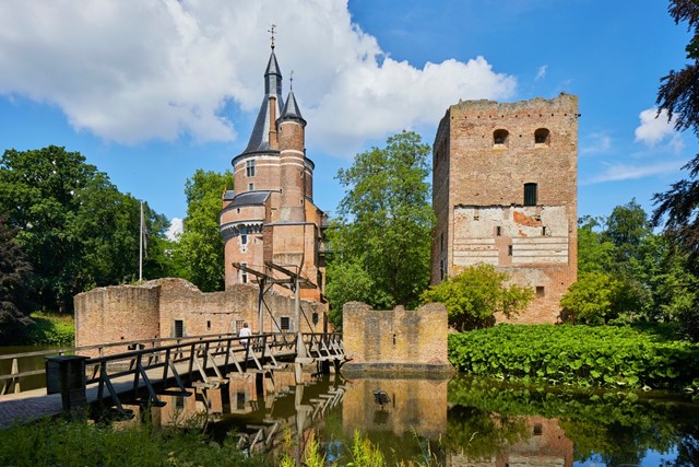 afbeelding van oude gebouwen in vestingstad Wijk bij Duurstede.