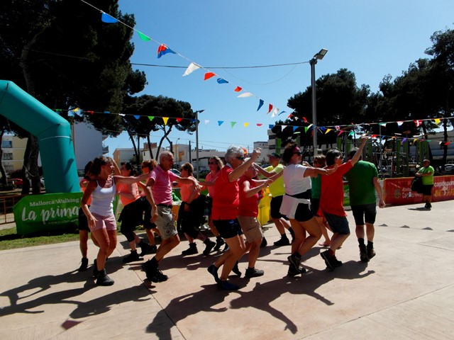 Finish bij de Walking Village in 2017