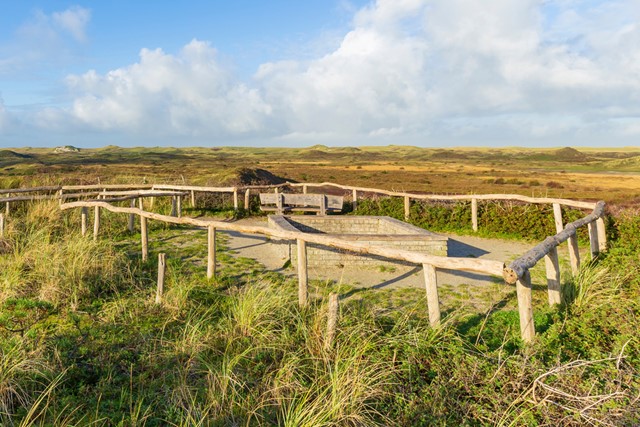 de duinen in Kampeersnol Texel.