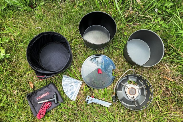 Smakelijk op pad met Primus: 2 gasbranders getest; Primetech Stove Set 2.3 L