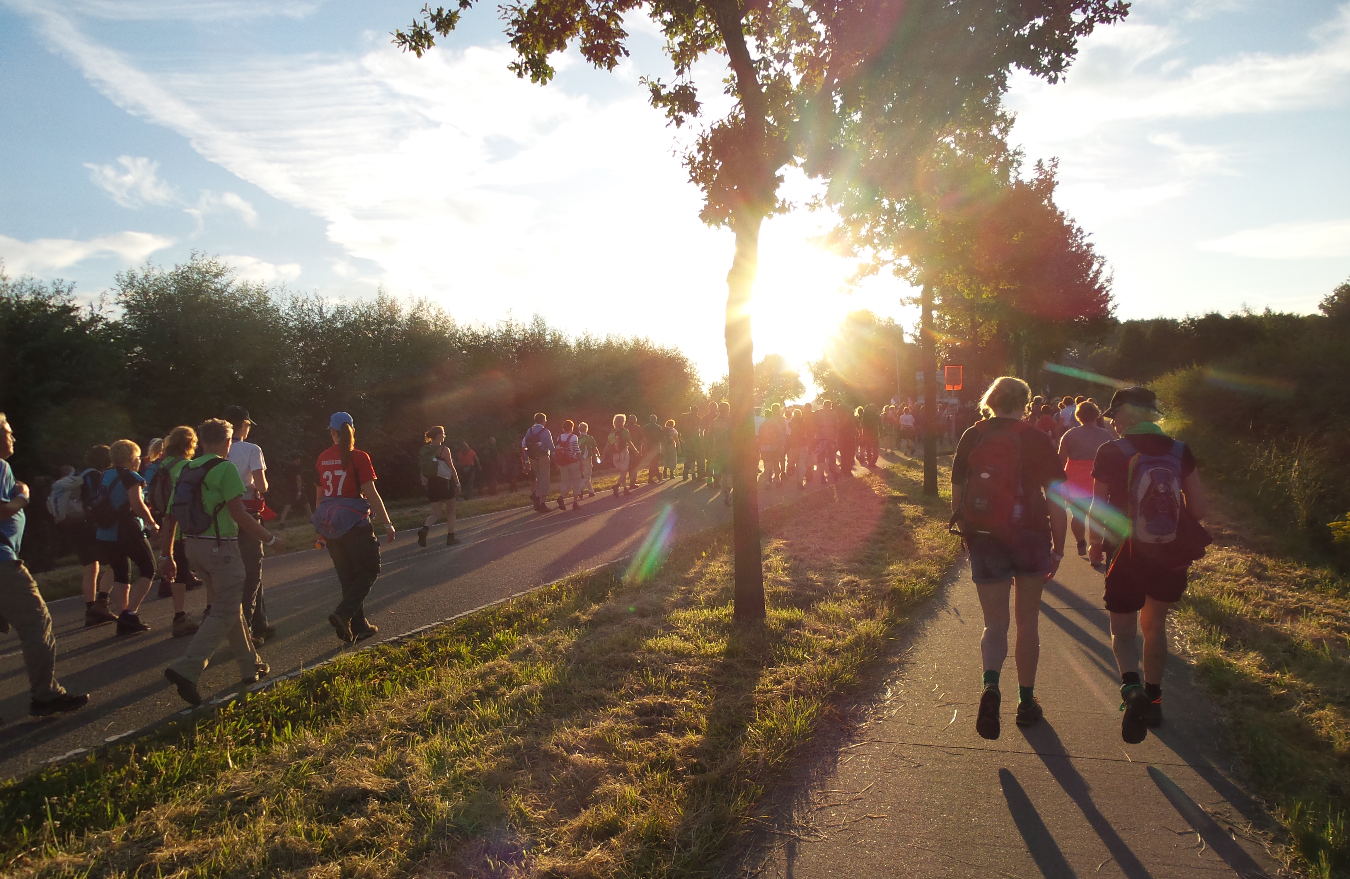 Wandelen in de hitte pas op voor warmtebevanging