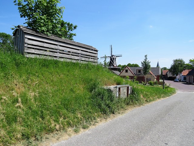 Dorpje met een molen