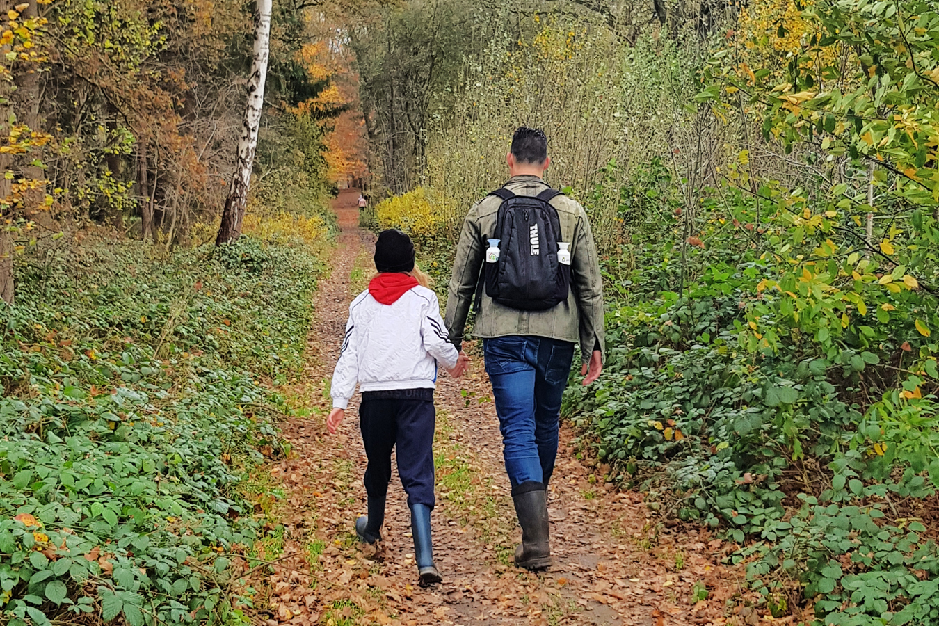 afbeelding van wandelaars