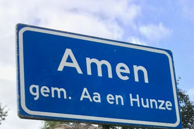 grappige plaatsnamen Amen