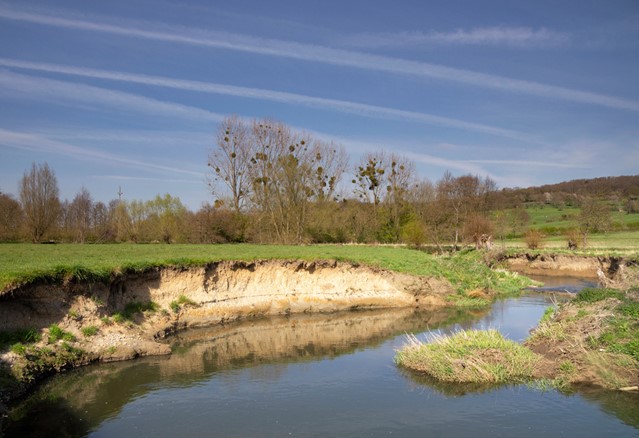 De Geul, een oever van de rivier.