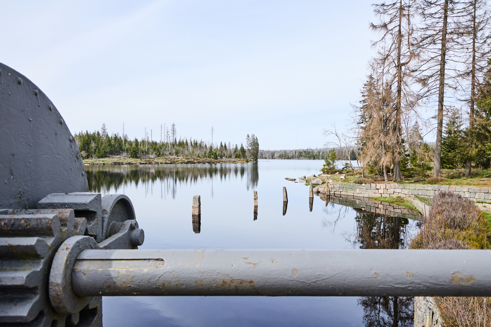 Oberharzer Wasserwirtschaft in de Harz in Duitsland.