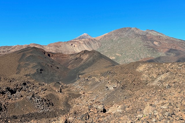 'maanlandschap' in Nationaal Park El Teide op Tenerife.