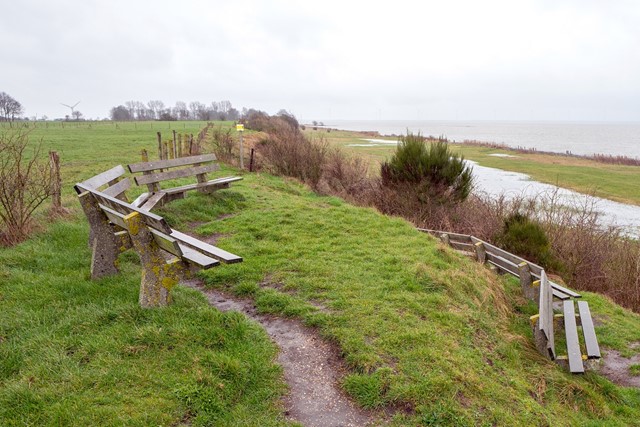 Uitzicht vanaf de Friese kliffen