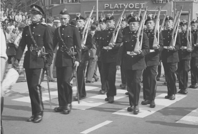 Britse militairen tijdens de Vierdaagse Nijmegen tussen 1965 en 1970