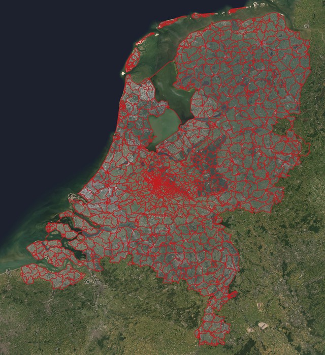 Afbeelding wandelnetwerk van Marcel van der Perk